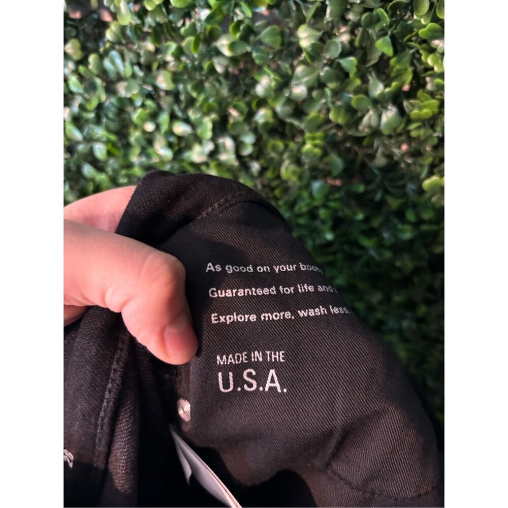 NWOT Outerknown Womens S.E.A Liberty Black Straight Leg Jeans, 28 - Picture 5 of 5